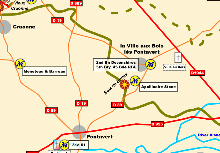 Chemin des Dames: Local Maps