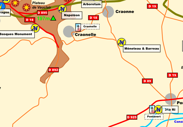 Chemin des Dames: Local Maps