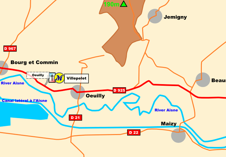 Chemin des Dames: Local Maps