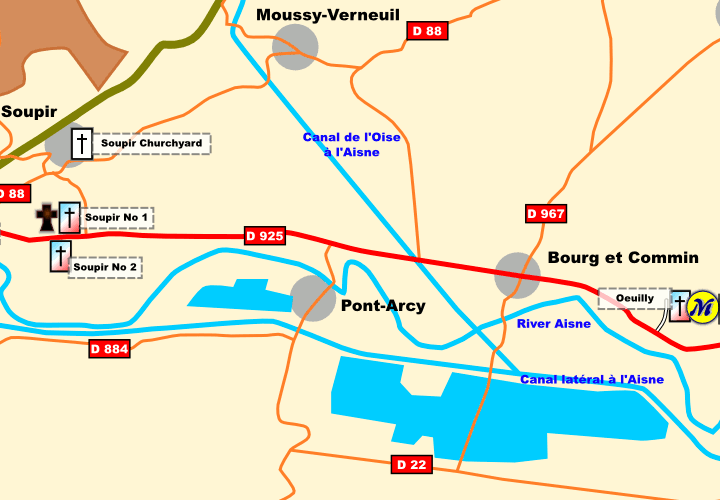 Chemin des Dames: Local Maps