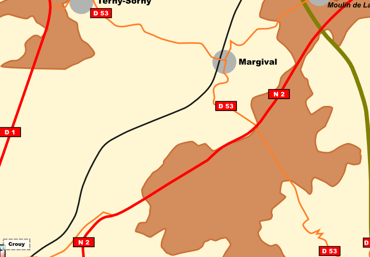 Chemin des Dames: Local Maps