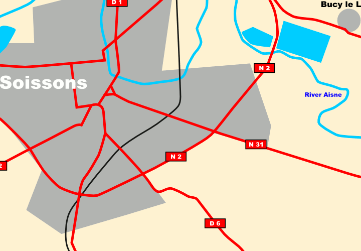 Chemin des Dames: Local Maps