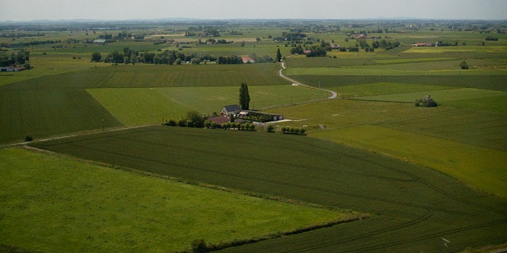 Looking out across the countryside