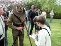 RSM Stephen Ward shows how his pace stick functions