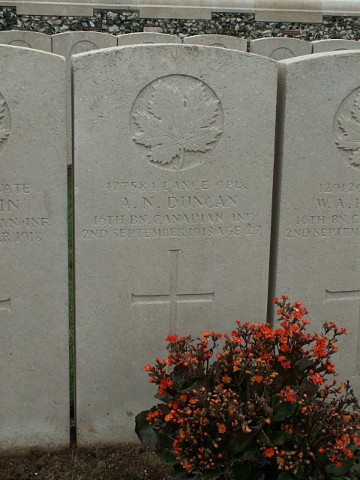 L/Corporal A Duncan