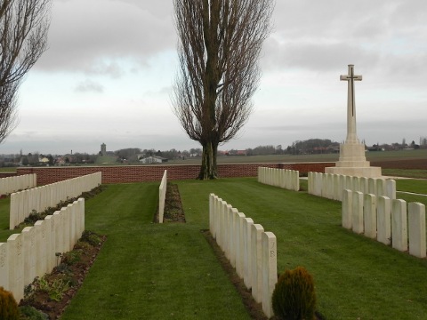 Looking towards Écoust St Mein