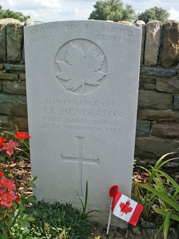 Lance Corporal J Henderson