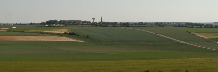 Looking towards Villers Bretonneux
