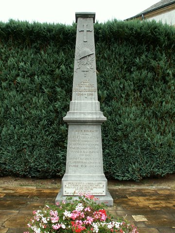 The village war memorial