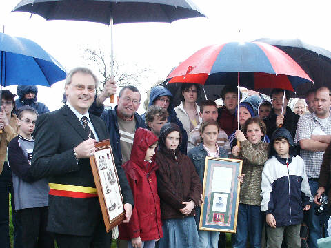 The Burgmeister of Langemark and children of St Juliaan's School