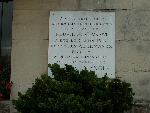 On the wall of the Mairie