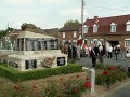 At the village war memorial