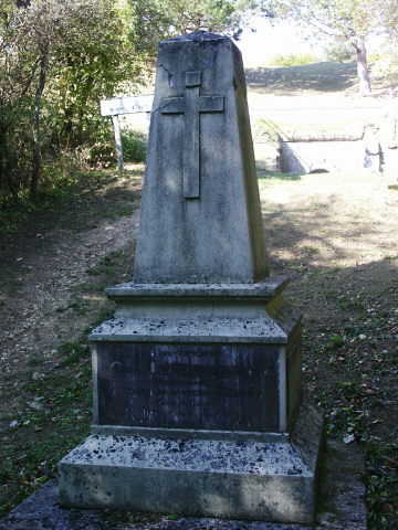 Monument at the base of the structure