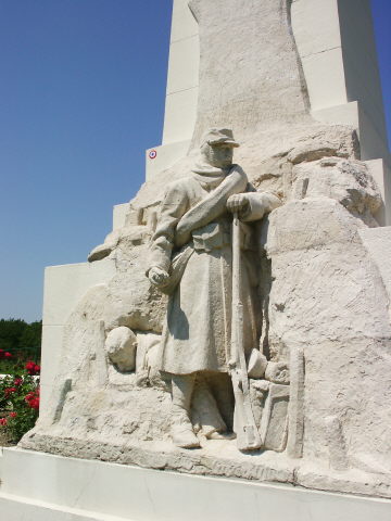 Poilu on the rear of the tower