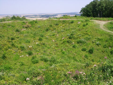 The strategic importance of the hill can be seen by its height over the plain