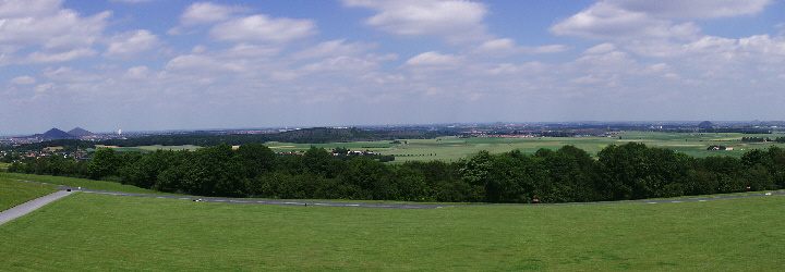 The view from the platform looking across the plain.