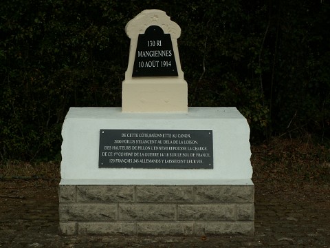 The monument to the 130e RI at Mangiennes