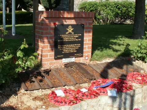 The HBMGC Monument at Bullecourt