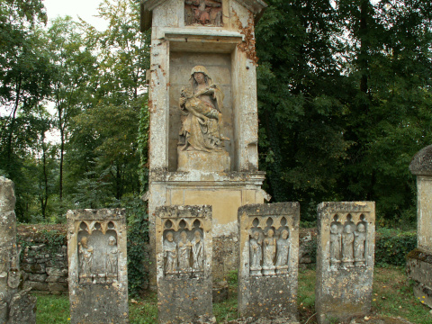 The pieta in the cemetery