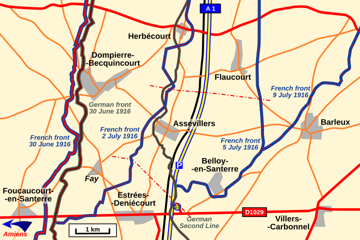 Map : Belloy en Santerre