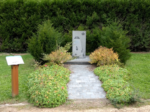 The memorial to RCAF Halifax Crew LW 165