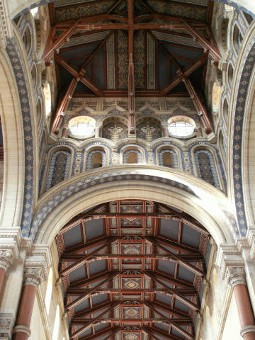 Part of the roof of the nave
