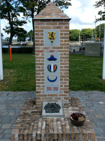 The Franco-African memorial in Nieuwpoort