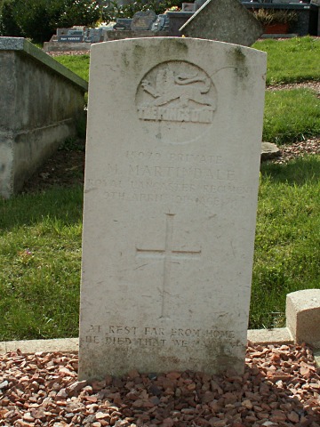Private M Martindale