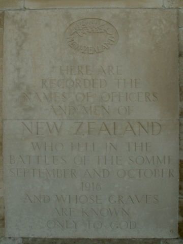 Caterpillar Valley (New Zealand) Memorial