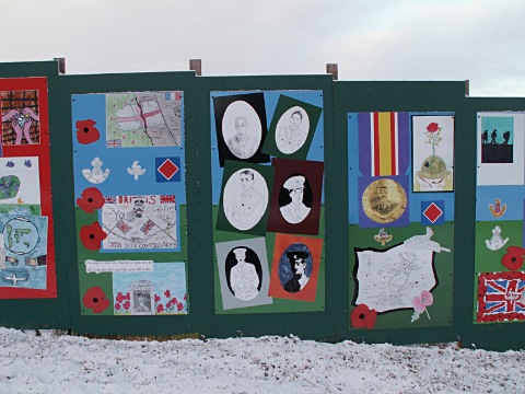 Schoolchildren from France, the UK and Australia provided artwork