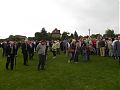 It had been a sizeable crowd watching the service