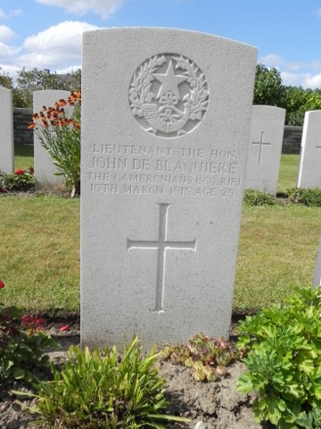 Lieutenant The Hon John De Blaquiere