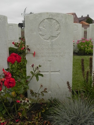 Gunner Alexander Dunbar