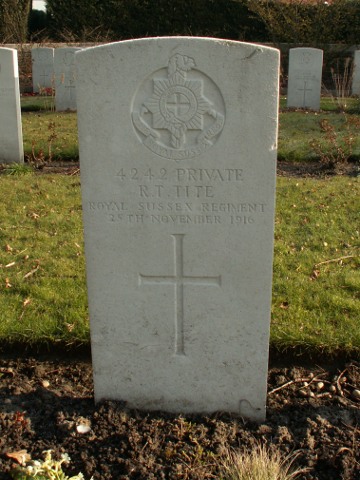 Private Reginald Tite