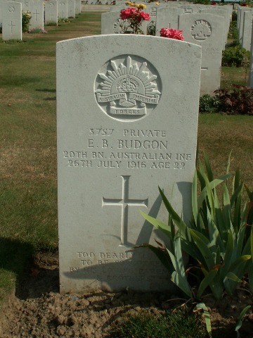 Private Ernest Budgon