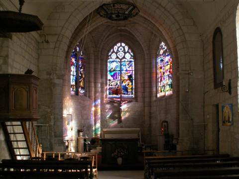 The interior of the church at Rethondes