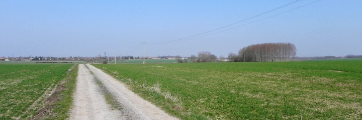 The track towards Marquion. Keith Wood on the right