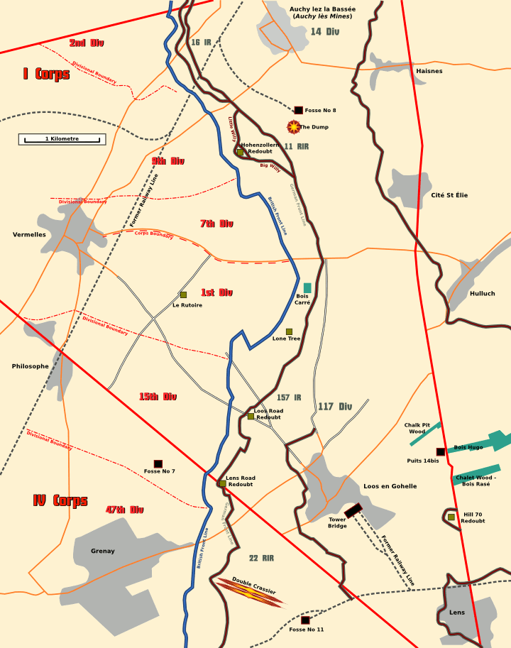 General disposition 25th September 1915