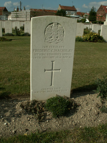 Serjeant Frederic Macaulay