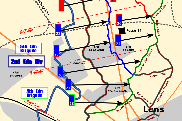 The advance by 2nd Division