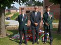 Hon Colonel Newman, M Vandendriessche and General Young at the monument