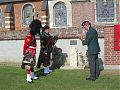 Members of the Somme Battlefield Pipe Band