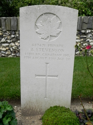 Private Alex Stevenson