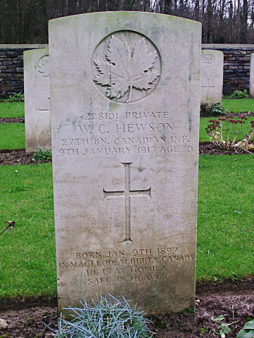 Private W Hewson