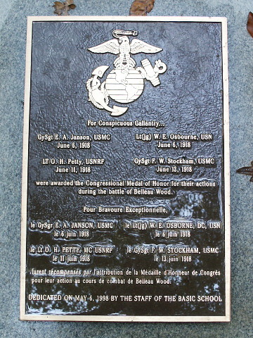 Memorial plaque to Medal of Honor recipients