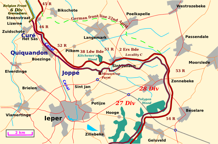 German advance to the 30th April