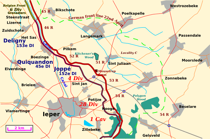 The situation at the end of 2nd Ypres