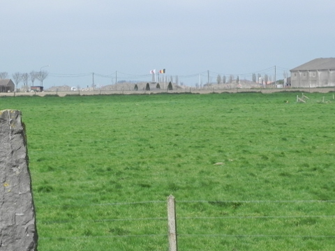 The Grenadiers memorial in the field behind