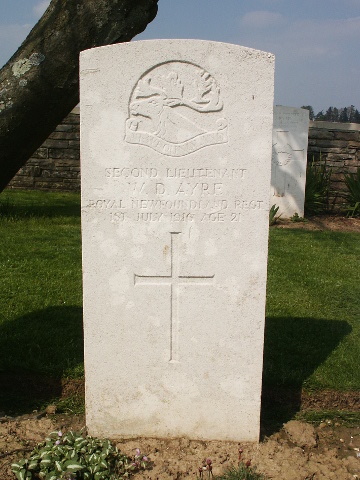 2nd Lieutenant Wilfred Ayre