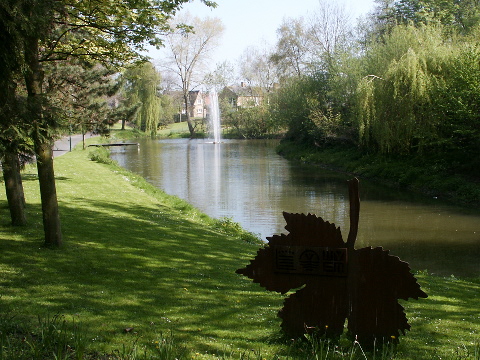 The public park in Diksmuide